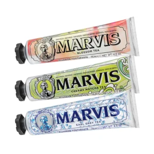 خمیر دندان مارویس MARVIS مدل چای هلو Blossom Tea سری چای حجم75ml اصل ایتالیا